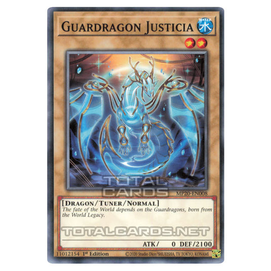 Yu-Gi-Oh! - 2020 Tin of Lost Memories - Guardragon Justicia (Common) MP20-EN008