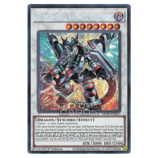 Yu-Gi-Oh! - 2020 Tin of Lost Memories - Borreload Savage Dragon (Prismatic Secret Rare) MP20-EN017