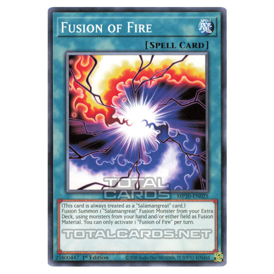 Yu-Gi-Oh! - 2020 Tin of Lost Memories - Fusion of Fire (Common) MP20-EN025