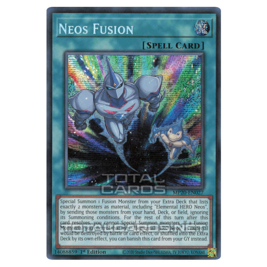 Yu-Gi-Oh! - 2020 Tin of Lost Memories - Neos Fusion (Prismatic Secret Rare) MP20-EN027