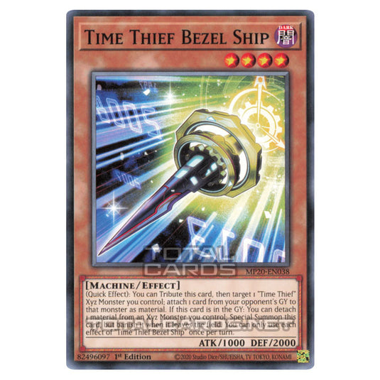 Yu-Gi-Oh! - 2020 Tin of Lost Memories - Time Thief Bezel Ship (Common) MP20-EN038