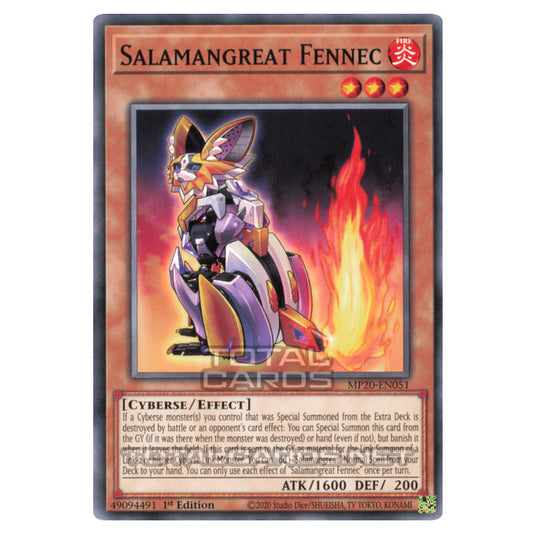 Yu-Gi-Oh! - 2020 Tin of Lost Memories - Salamangreat Fennec (Common) MP20-EN051