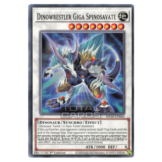 Yu-Gi-Oh! - 2020 Tin of Lost Memories - Dinowrestler Giga Spinosavate (Common) MP20-EN066