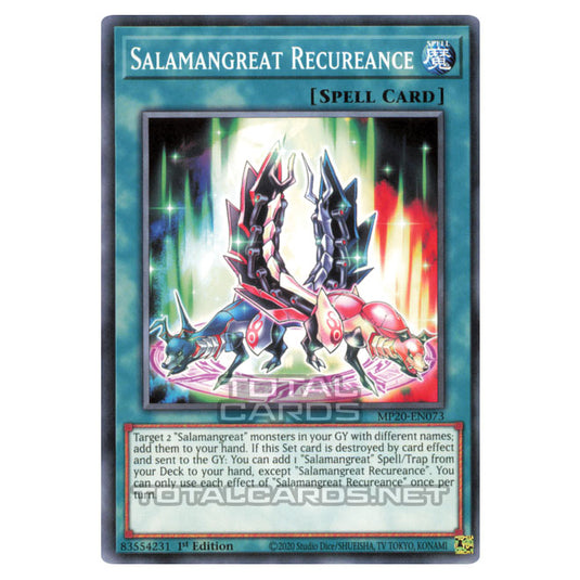 Yu-Gi-Oh! - 2020 Tin of Lost Memories - Salamangreat Recureance (Common) MP20-EN073