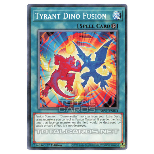 Yu-Gi-Oh! - 2020 Tin of Lost Memories - Tyrant Dino Fusion (Common) MP20-EN074