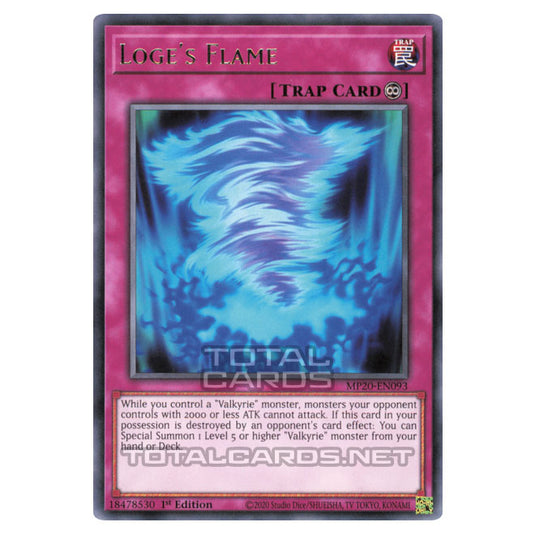 Yu-Gi-Oh! - 2020 Tin of Lost Memories - Loge's Flame (Rare) MP20-EN093