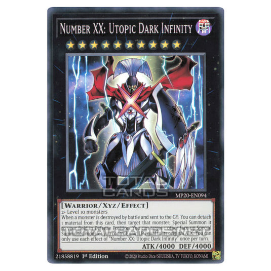 Yu-Gi-Oh! - 2020 Tin of Lost Memories - Number XX: Utopic Dark Infinity (Super Rare) MP20-EN094