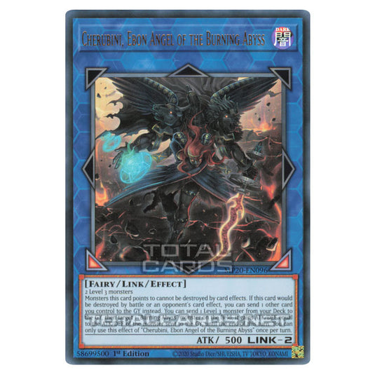 Yu-Gi-Oh! - 2020 Tin of Lost Memories - Cherubini, Ebon Angel of the Burning Abyss (Ultra Rare) MP20-EN096