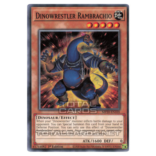 Yu-Gi-Oh! - 2020 Tin of Lost Memories - Dinowrestler Rambrachio (Common) MP20-EN105