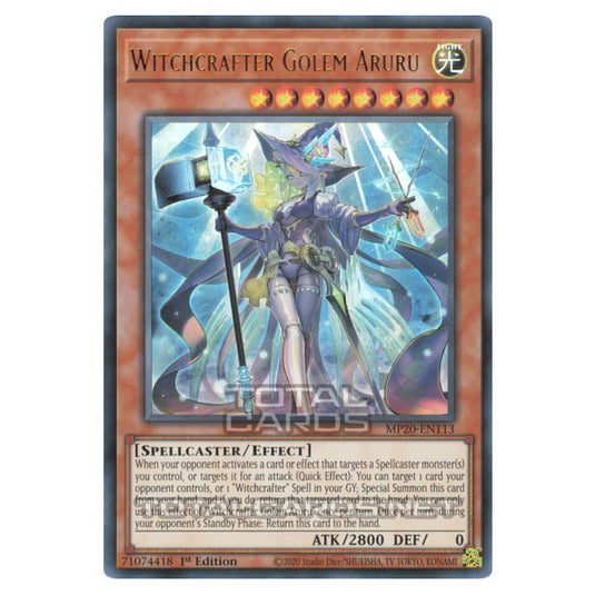 Yu-Gi-Oh! - 2020 Tin of Lost Memories - Witchcrafter Golem Aruru (Ultra Rare) MP20-EN113