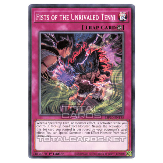 Yu-Gi-Oh! - 2020 Tin of Lost Memories - Fists of the Unrivaled Tenyi (Common) MP20-EN135