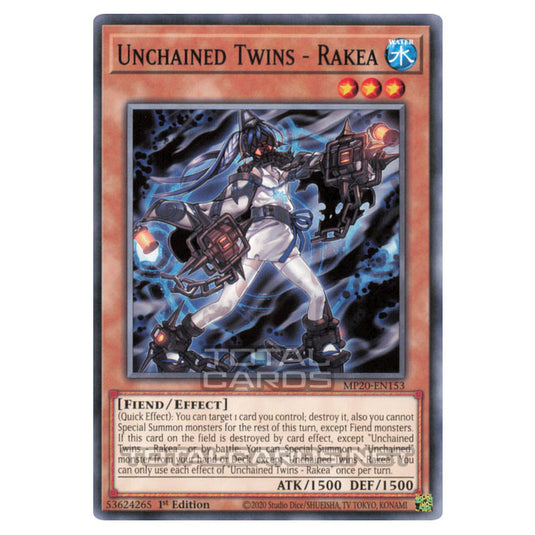 Yu-Gi-Oh! - 2020 Tin of Lost Memories - Unchained Twins - Rakea (Common) MP20-EN153