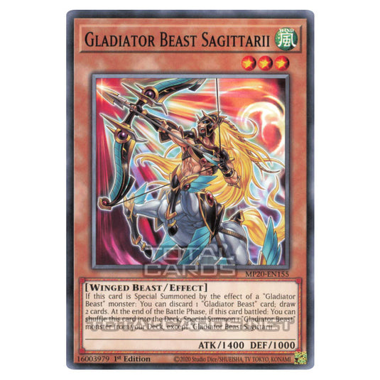 Yu-Gi-Oh! - 2020 Tin of Lost Memories - Gladiator Beast Sagittarii (Common) MP20-EN155