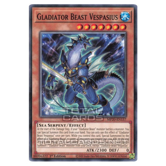 Yu-Gi-Oh! - 2020 Tin of Lost Memories - Gladiator Beast Vespasius (Common) MP20-EN157