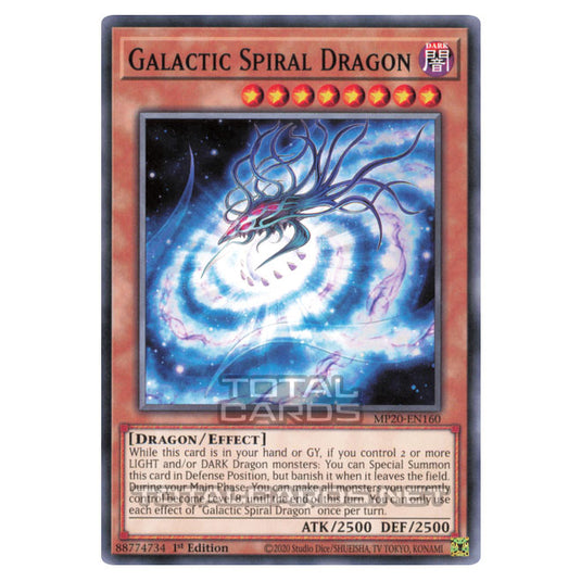 Yu-Gi-Oh! - 2020 Tin of Lost Memories - Galactic Spiral Dragon (Common) MP20-EN160