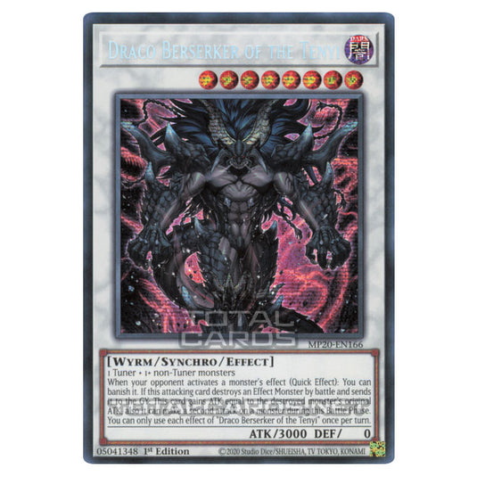 Yu-Gi-Oh! - 2020 Tin of Lost Memories - Draco Berserker of the Tenyi (Prismatic Secret Rare) MP20-EN166