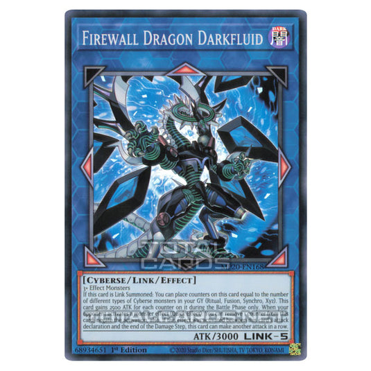 Yu-Gi-Oh! - 2020 Tin of Lost Memories - Firewall Dragon Darkfluid (Super Rare) MP20-EN168