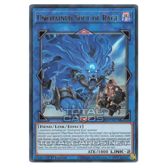 Yu-Gi-Oh! - 2020 Tin of Lost Memories - Unchained Soul of Rage (Ultra Rare) MP20-EN173