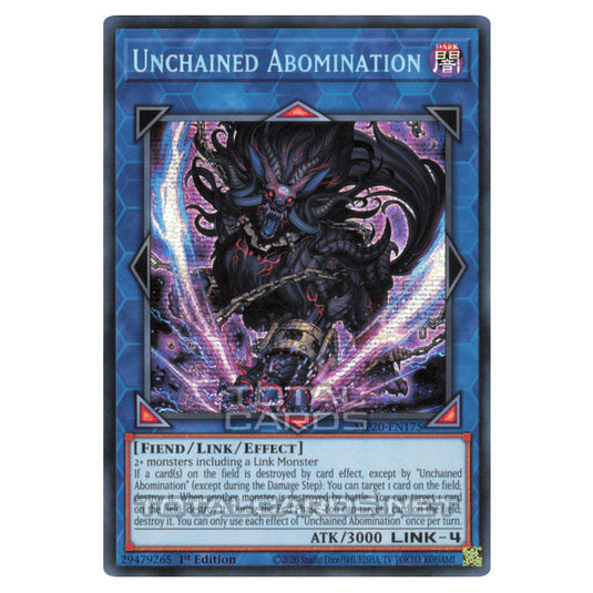 Yu-Gi-Oh! - 2020 Tin of Lost Memories - Unchained Abomination (Prismatic Secret Rare) MP20-EN175