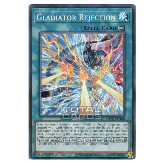 Yu-Gi-Oh! - 2020 Tin of Lost Memories - Gladiator Rejection (Super Rare) MP20-EN186