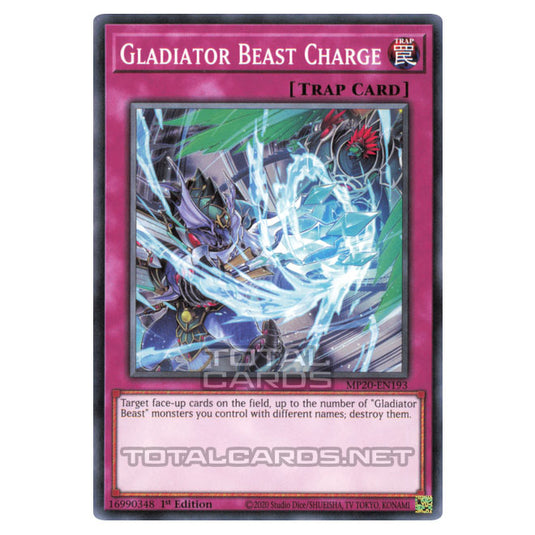 Yu-Gi-Oh! - 2020 Tin of Lost Memories - Gladiator Beast Charge (Common) MP20-EN193