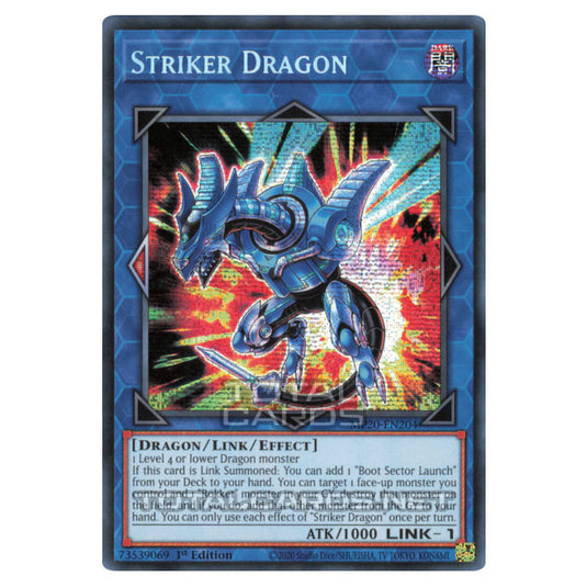 Yu-Gi-Oh! - 2020 Tin of Lost Memories - Striker Dragon (Prismatic Secret Rare) MP20-EN204