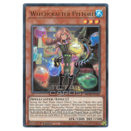 Yu-Gi-Oh! - 2020 Tin of Lost Memories - Witchcrafter Pittore (Ultra Rare) MP20-EN220