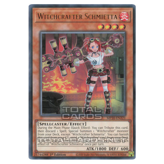 Yu-Gi-Oh! - 2020 Tin of Lost Memories - Witchcrafter Schmietta (Ultra Rare) MP20-EN221