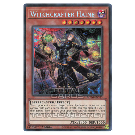 Yu-Gi-Oh! - 2020 Tin of Lost Memories - Witchcrafter Haine (Prismatic Secret Rare) MP20-EN223