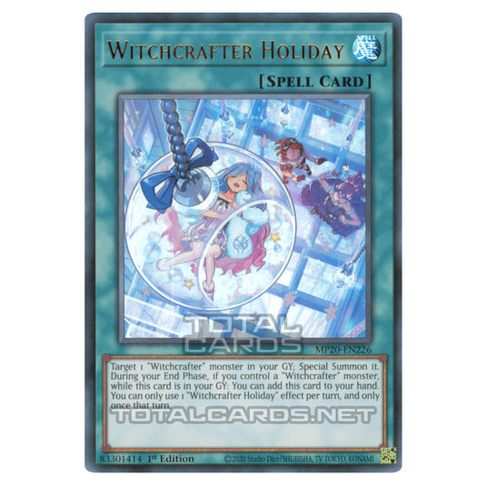Yu-Gi-Oh! - 2020 Tin of Lost Memories - Witchcrafter Holiday (Ultra Rare) MP20-EN226