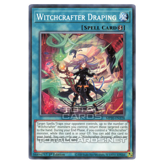 Yu-Gi-Oh! - 2020 Tin of Lost Memories - Witchcrafter Draping (Common) MP20-EN228
