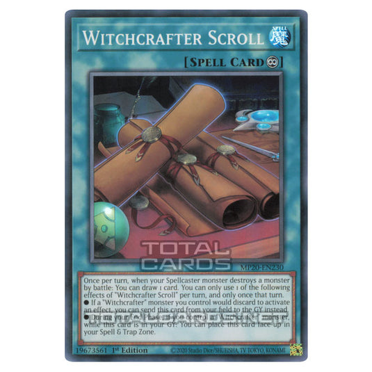Yu-Gi-Oh! - 2020 Tin of Lost Memories - Witchcrafter Scroll (Super Rare) MP20-EN230