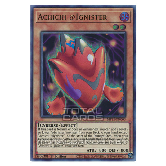 Yu-Gi-Oh! - 2021 Tin of Ancient Battles - Achichi @Ignister (Ultra Rare) MP21-EN003