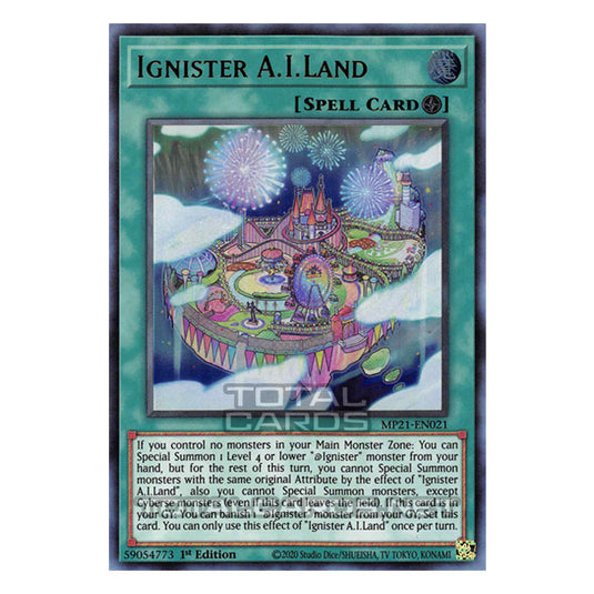 Yu-Gi-Oh! - 2021 Tin of Ancient Battles - Ignister A.I.Land (Ultra Rare) MP21-EN021