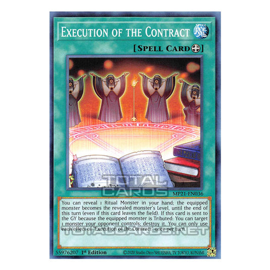 Yu-Gi-Oh! - 2021 Tin of Ancient Battles - Execution of the Contract (Common) MP21-EN036