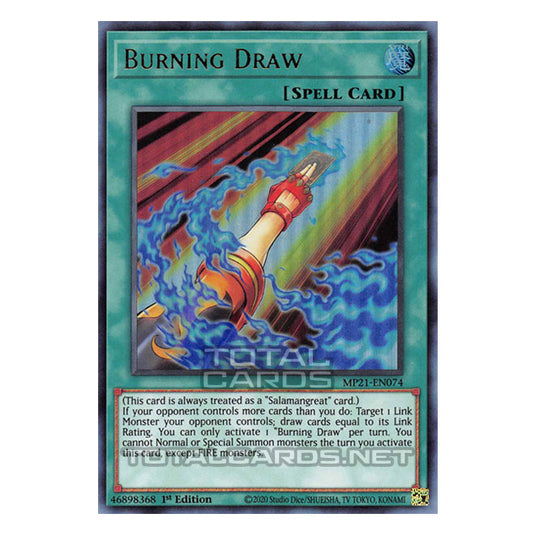 Yu-Gi-Oh! - 2021 Tin of Ancient Battles - Burning Draw (Ultra Rare) MP21-EN074