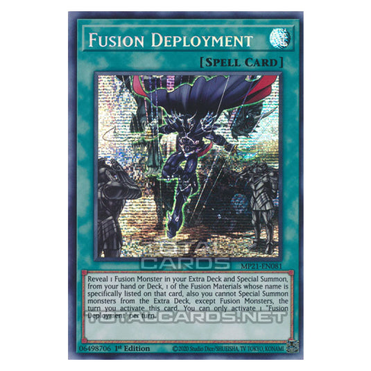 Yu-Gi-Oh! - 2021 Tin of Ancient Battles - Fusion Deployment (Prismatic Secret Rare) MP21-EN081