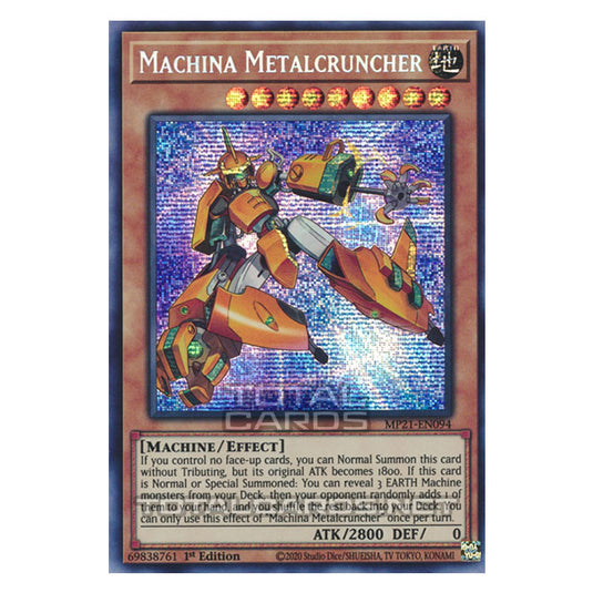 Yu-Gi-Oh! - 2021 Tin of Ancient Battles - Machina Metalcruncher (Prismatic Secret Rare) MP21-EN094