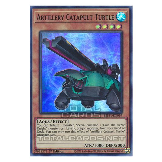Yu-Gi-Oh! - 2021 Tin of Ancient Battles - Artillery Catapult Turtle (Super Rare) MP21-EN099