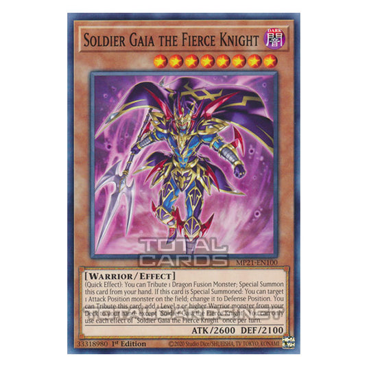 Yu-Gi-Oh! - 2021 Tin of Ancient Battles - Soldier Gaia the Fierce Knight (Common) MP21-EN100