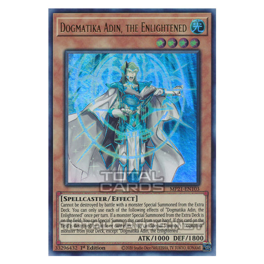 Yu-Gi-Oh! - 2021 Tin of Ancient Battles - Dogmatika Adin, the Enlightened (Ultra Rare) MP21-EN103