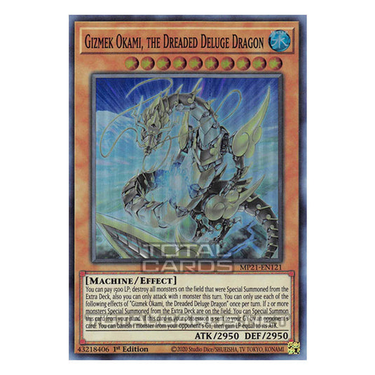 Yu-Gi-Oh! - 2021 Tin of Ancient Battles - Gizmek Okami, the Dreaded Deluge Dragon (Super Rare) MP21-EN121