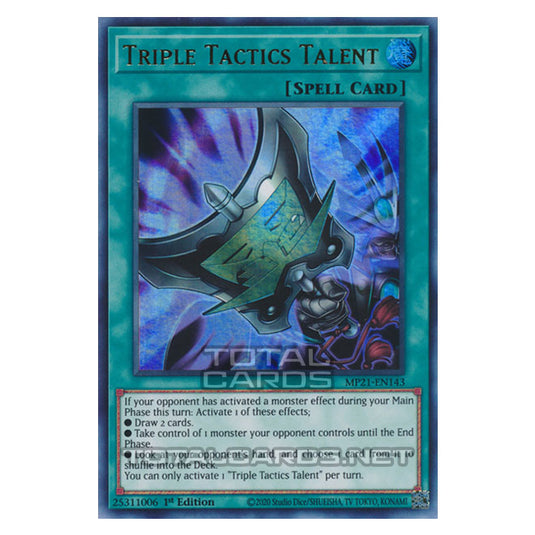 Yu-Gi-Oh! - 2021 Tin of Ancient Battles - Triple Tactics Talent (Ultra Rare) MP21-EN143