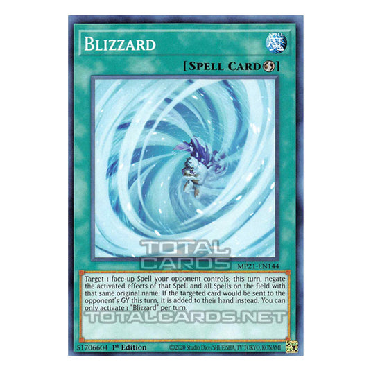 Yu-Gi-Oh! - 2021 Tin of Ancient Battles - Blizzard (Common) MP21-EN144 Yu-Gi-Oh! - 2021 Tin of Ancient Battles - Blizzard (Common) MP21-EN144