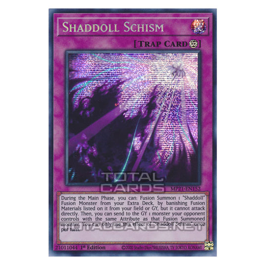 Yu-Gi-Oh! - 2021 Tin of Ancient Battles - Shaddoll Schism (Prismatic Secret Rare) MP21-EN152