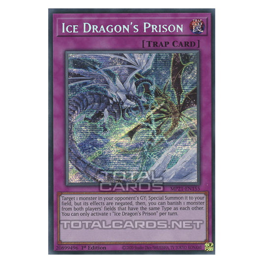 Yu-Gi-Oh! - 2021 Tin of Ancient Battles - Ice Dragon's Prison (Prismatic Secret Rare) MP21-EN155