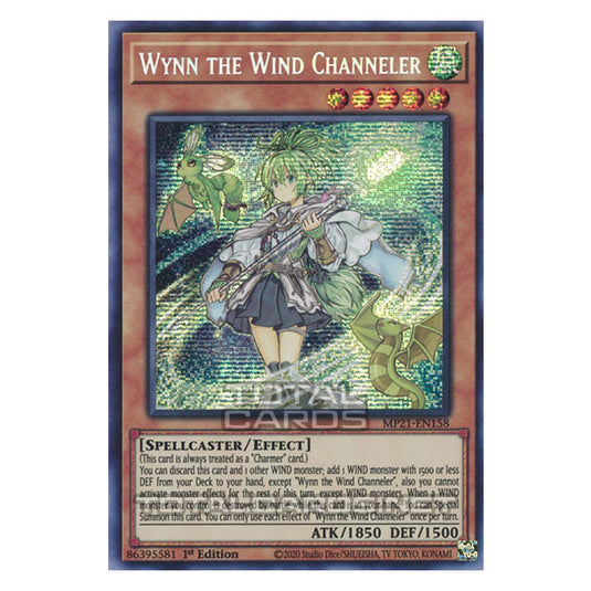 Yu-Gi-Oh! - 2021 Tin of Ancient Battles - Wynn the Wind Channeler (Prismatic Secret Rare) MP21-EN158