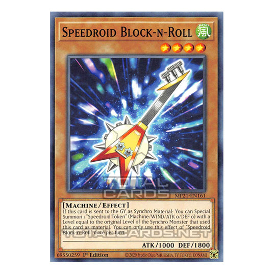 Yu-Gi-Oh! - 2021 Tin of Ancient Battles - Speedroid Block-n-Roll (Common) MP21-EN161