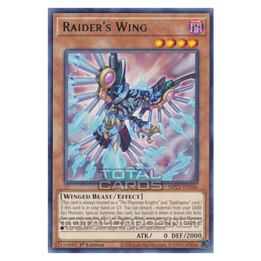 Yu-Gi-Oh! - 2021 Tin of Ancient Battles - Raider's Wing (Rare) MP21-EN166