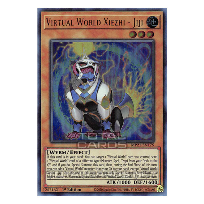 Virtual World Xiezhi - Jiji - MP21-EN175 - Yu-Gi-Oh! Ultra Rare 1st Edition Card
